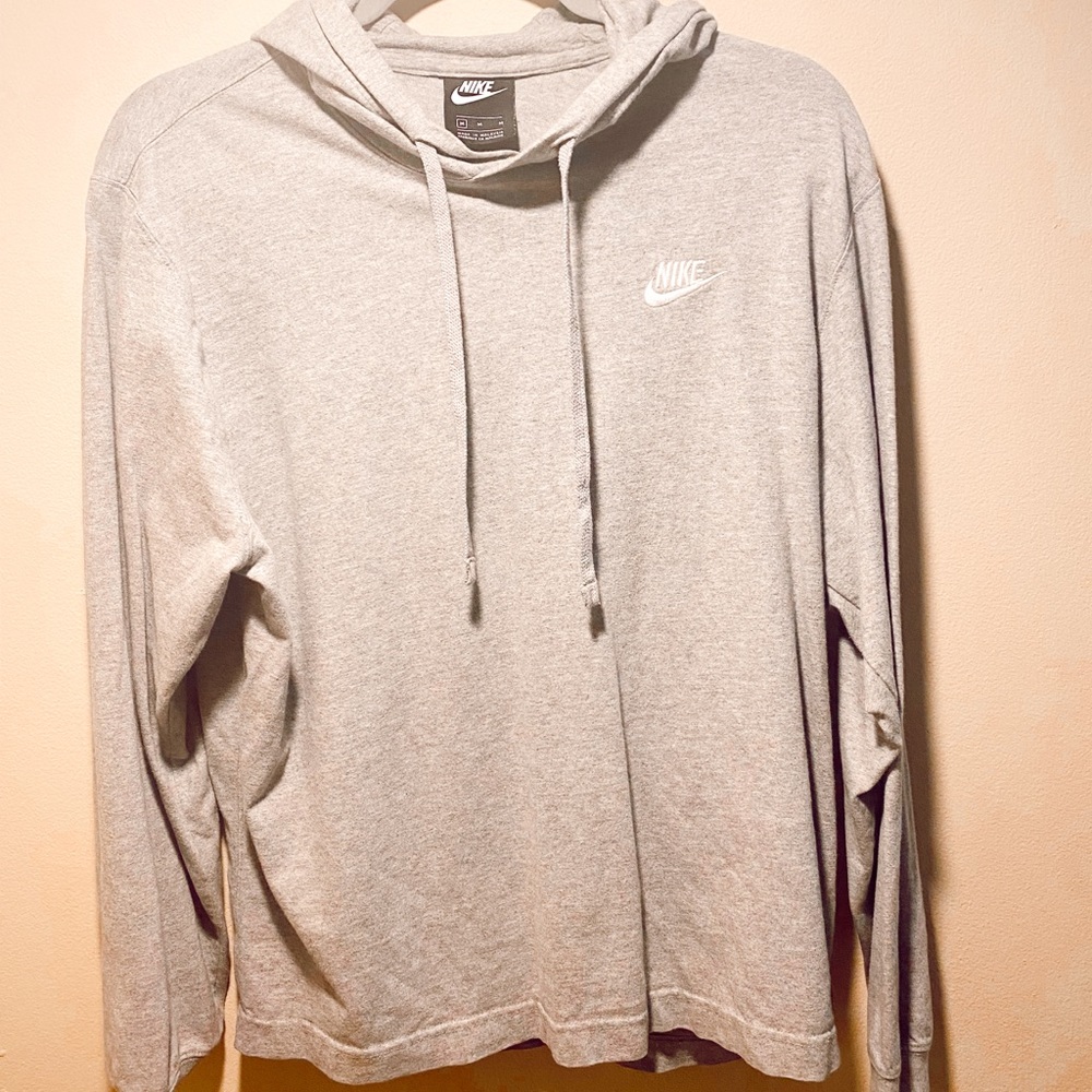Gray Womens Hoodie, Size Medium Fits Kind Of Small, LightWeight, Nike